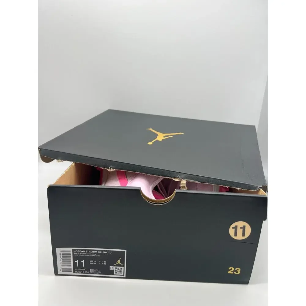 Nike Air Jordan Stadium 90 Low TD Pink White HQ0210-600 Football Men Size 11